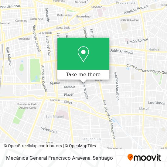 Mapa de Mecánica General Francisco Aravena