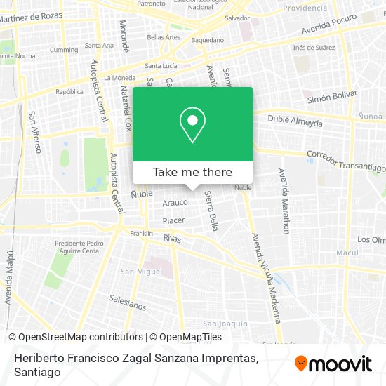 Heriberto Francisco Zagal Sanzana Imprentas map