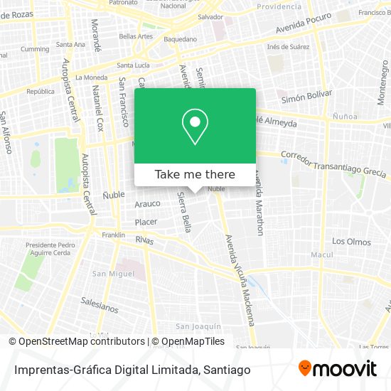 Imprentas-Gráfica Digital Limitada map