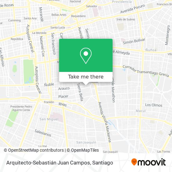 Arquitecto-Sebastián Juan Campos map