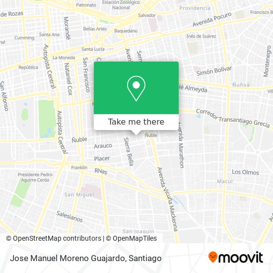 Jose Manuel Moreno Guajardo map