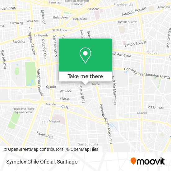 Symplex Chile Oficial map