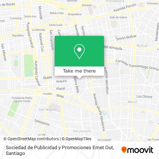 Sociedad de Publicidad y Promociones Emet Out map