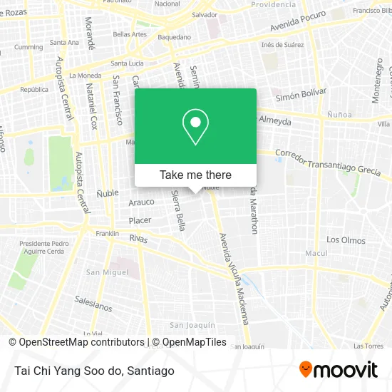 Tai Chi Yang Soo do map