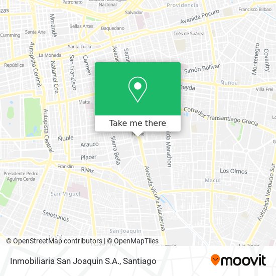 Inmobiliaria San Joaquin S.A. map