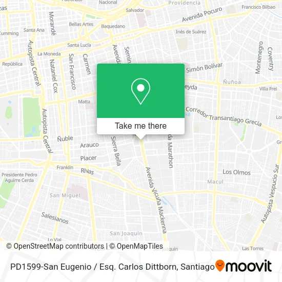 PD1599-San Eugenio / Esq. Carlos Dittborn map