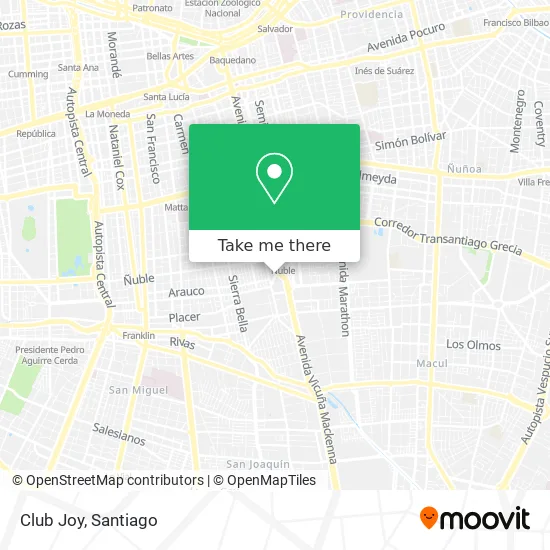 Club Joy map