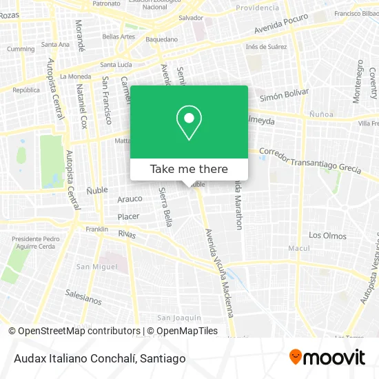 Audax Italiano Conchalí map