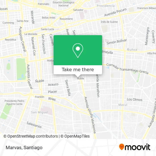 Marvas map