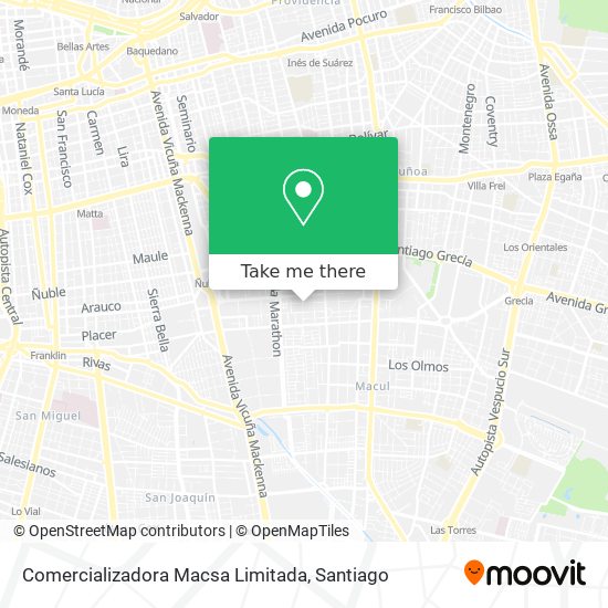Comercializadora Macsa Limitada map