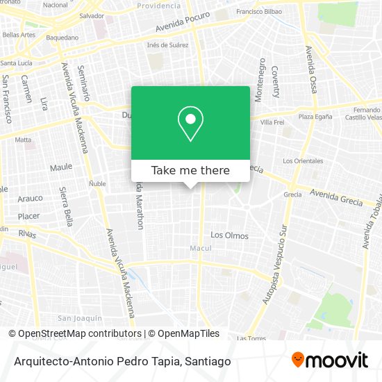 Mapa de Arquitecto-Antonio Pedro Tapia