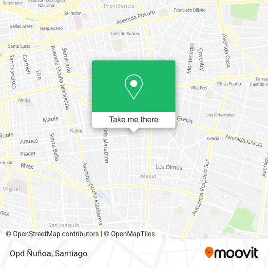 Opd Ñuñoa map