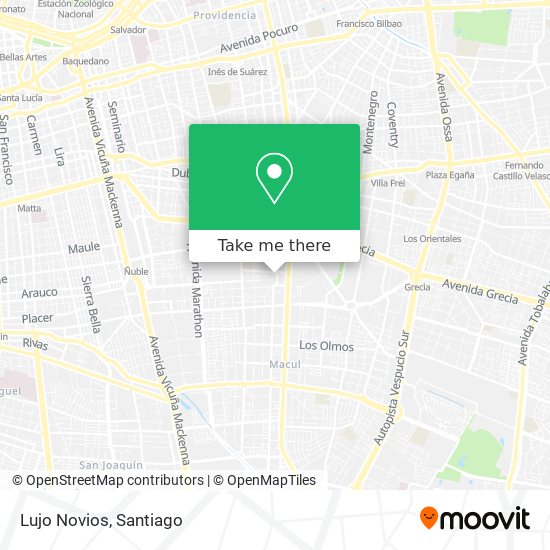 Lujo Novios map