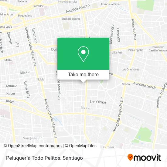 Mapa de Peluquería Todo Pelitos