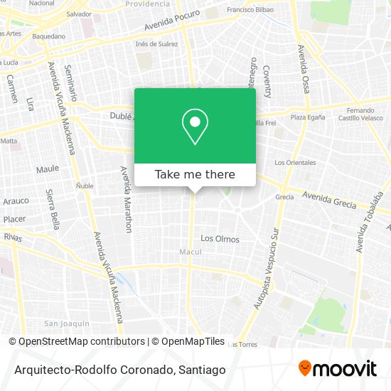 Arquitecto-Rodolfo Coronado map
