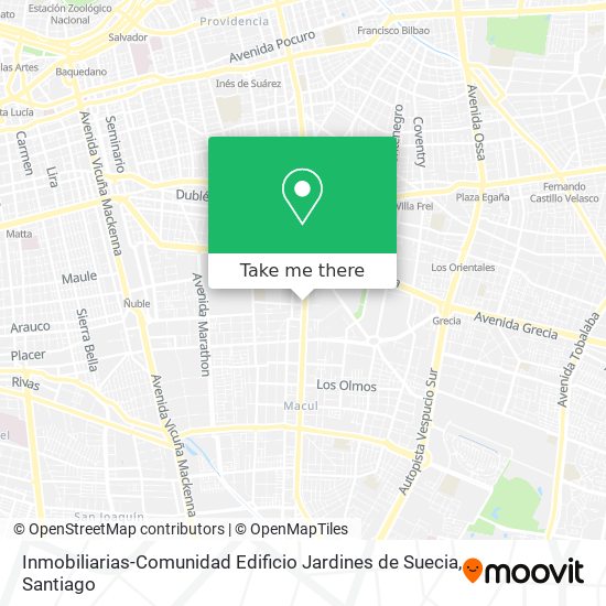 Mapa de Inmobiliarias-Comunidad Edificio Jardines de Suecia