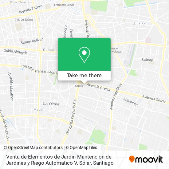 Venta de Elementos de Jardin-Mantencion de Jardines y Riego Automatico V. Solar map