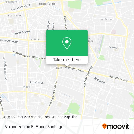 Vulcanización El Flaco map