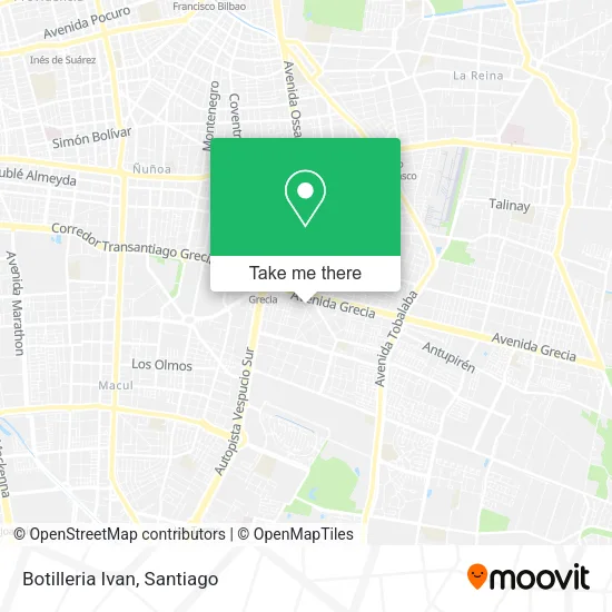 Botilleria Ivan map