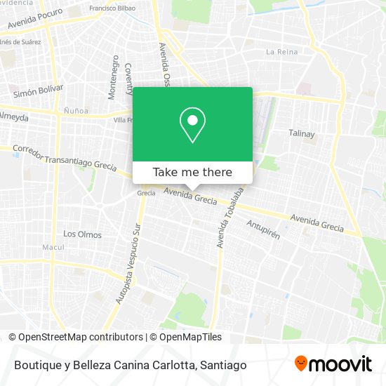 Mapa de Boutique y Belleza Canina Carlotta