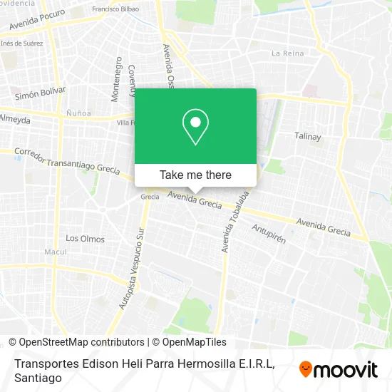 Transportes Edison Heli Parra Hermosilla E.I.R.L map