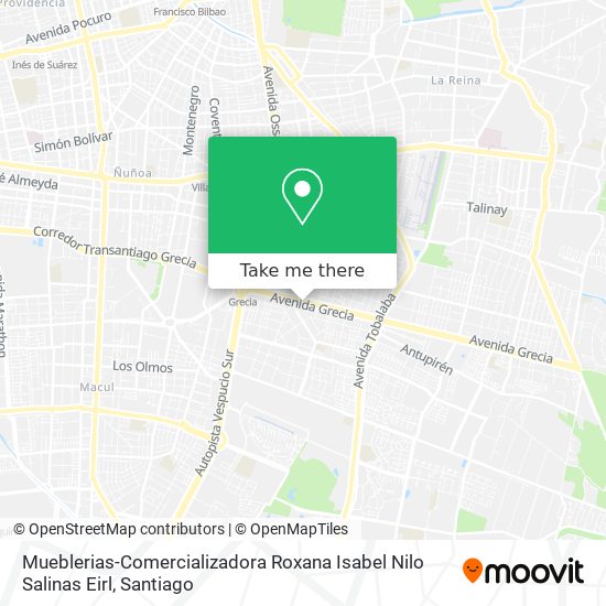 Mapa de Mueblerias-Comercializadora Roxana Isabel Nilo Salinas Eirl