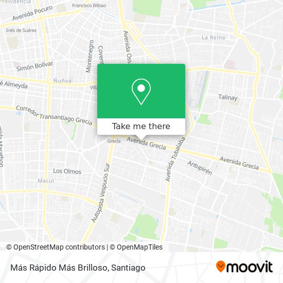 Más Rápido Más Brilloso map