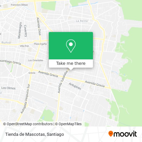 Tienda de Mascotas map