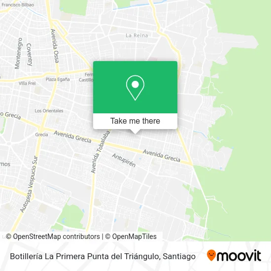 Mapa de Botillería La Primera Punta del Triángulo