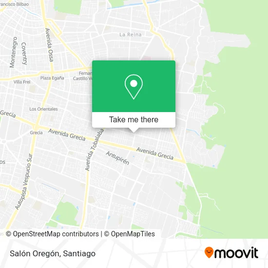 Salón Oregón map
