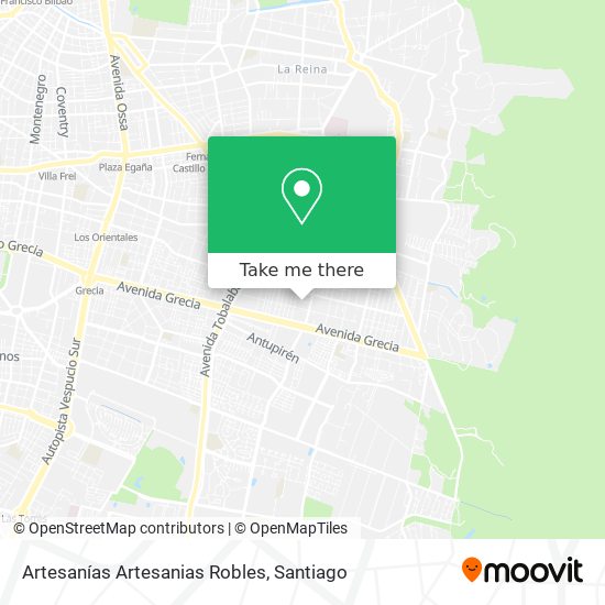 Artesanías Artesanias Robles map