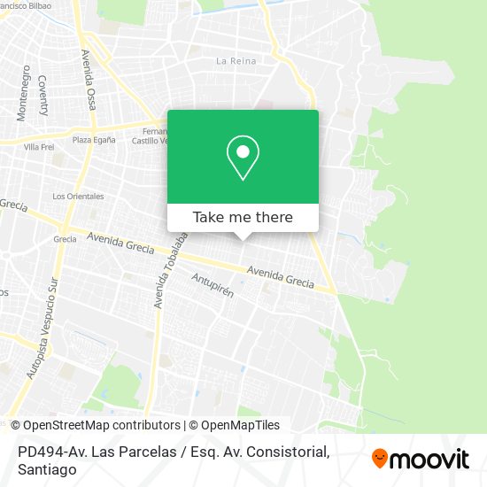 PD494-Av. Las Parcelas / Esq. Av. Consistorial map