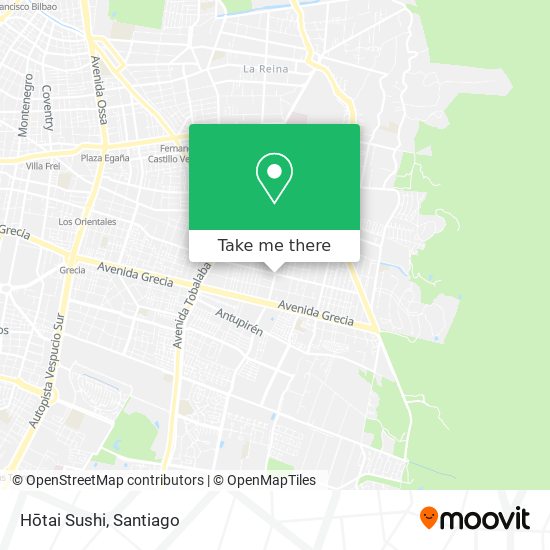 Hōtai Sushi map