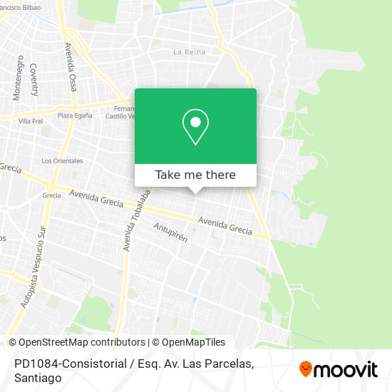 PD1084-Consistorial / Esq. Av. Las Parcelas map