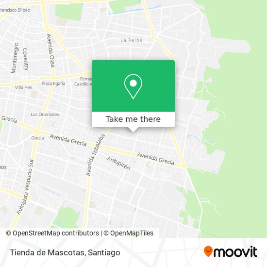 Tienda de Mascotas map