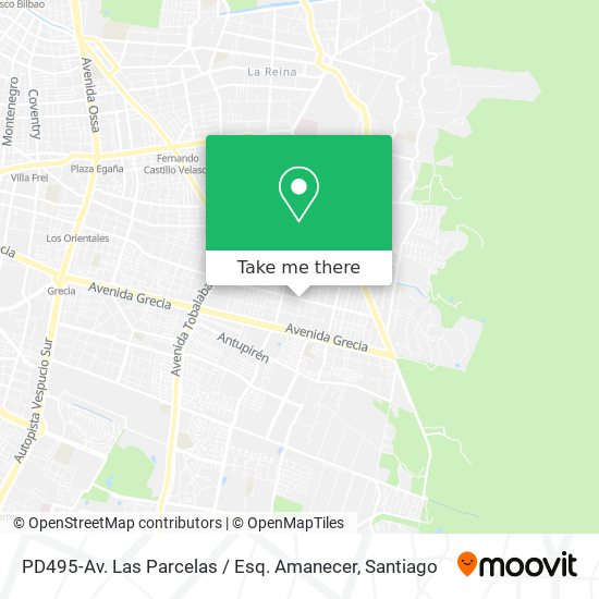 PD495-Av. Las Parcelas / Esq. Amanecer map