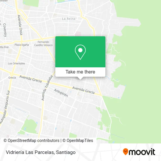 Vidriería Las Parcelas map