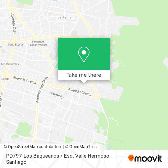 Mapa de PD797-Los Baqueanos / Esq. Valle Hermoso