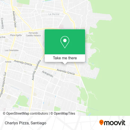 Charlys Pizza map