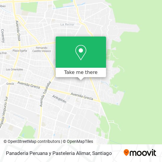 Panaderia Peruana y Pasteleria Alimar map