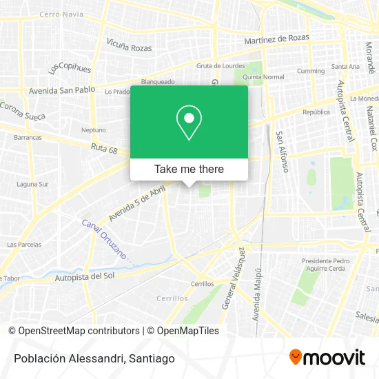 Población Alessandri map