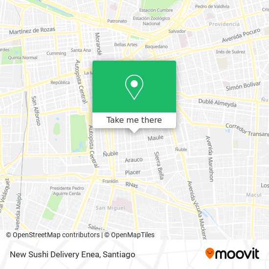 New Sushi Delivery Enea map