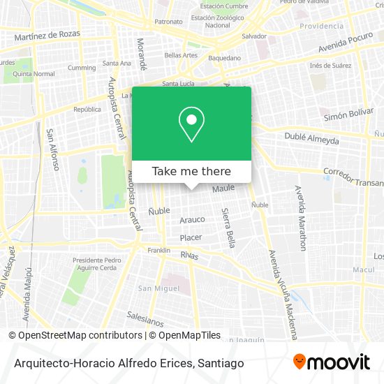 Mapa de Arquitecto-Horacio Alfredo Erices