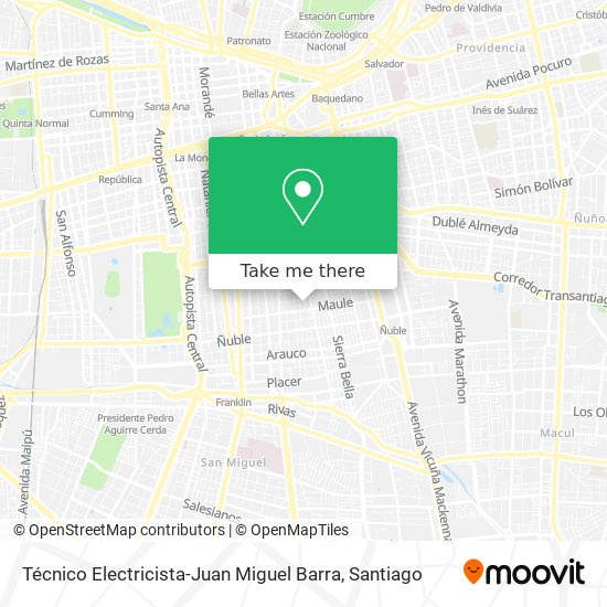 Técnico Electricista-Juan Miguel Barra map