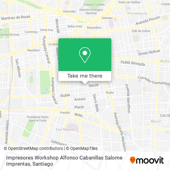 Impresores Workshop Alfonso Cabanillas Salome Imprentas map