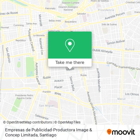 Empresas de Publicidad-Productora Image & Concep Limitada map