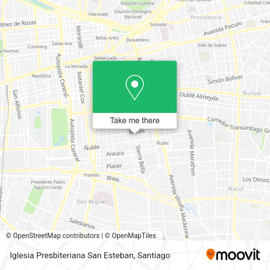 Iglesia Presbiteriana San Esteban map