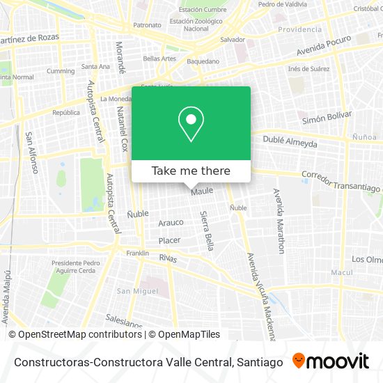 Constructoras-Constructora Valle Central map