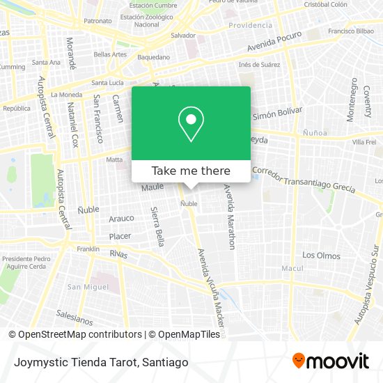 Joymystic Tienda Tarot map