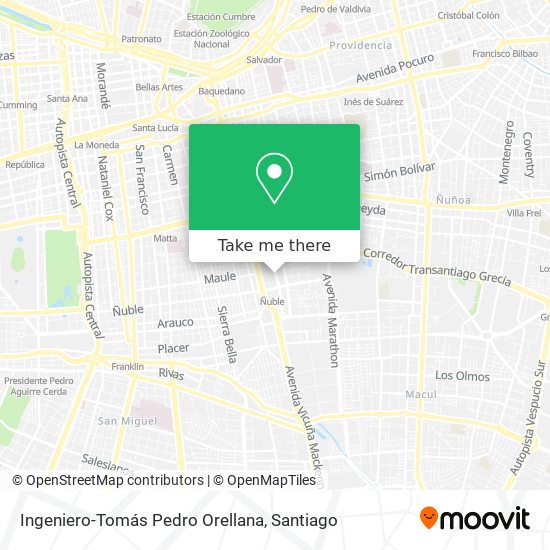 Mapa de Ingeniero-Tomás Pedro Orellana